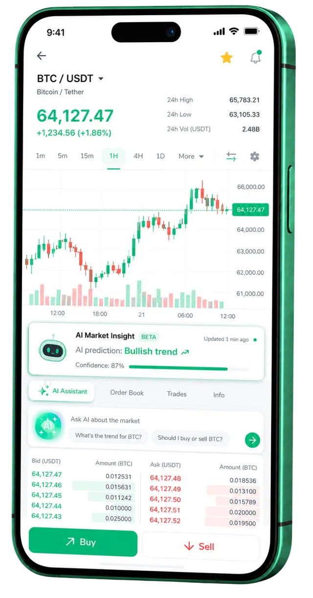 Aplicación móvil de trading Roca Inverazgo en un smartphone